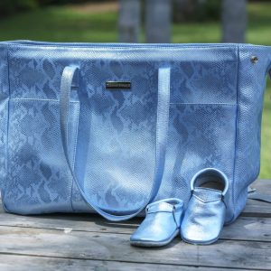 Donatella Celeste + moccs celeste metalizado